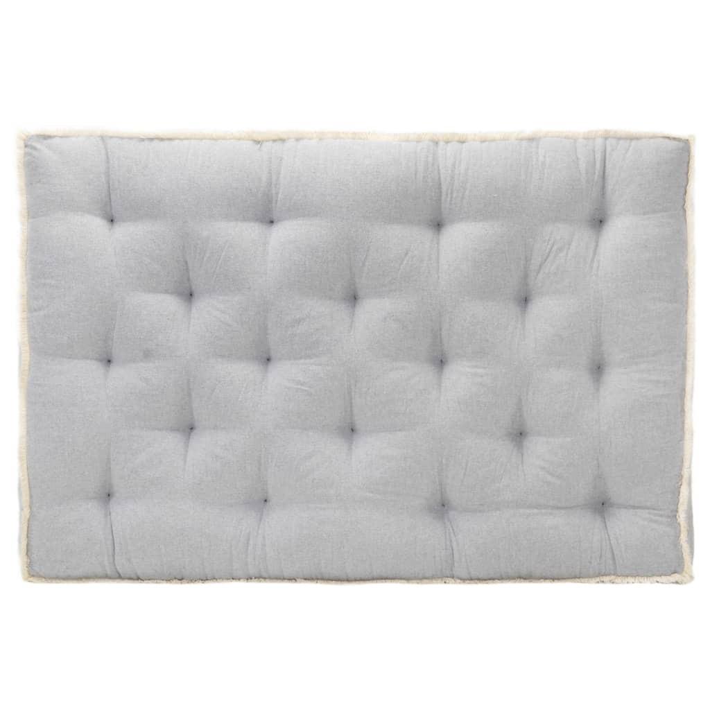 Hynde til pallesofa 120x80x10 cm grå