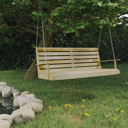 Gyngesofa 155x65x60 cm imprægneret fyrretræ