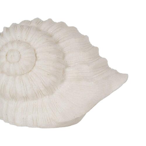 Bordlampe Hvid Harpiks Sten Sand 14,8 x 10,2 x 10,3 cm