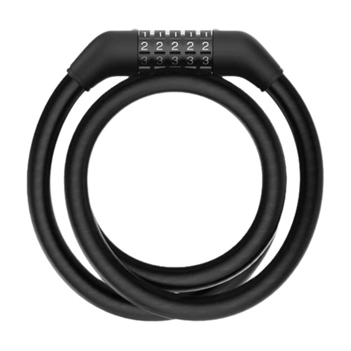 Cykellås med kode Navee NAVLOCK - Sort kabel