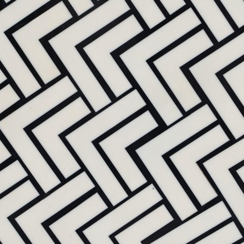 Sofabord Hvid Sort 38 x 38 x 50 cm