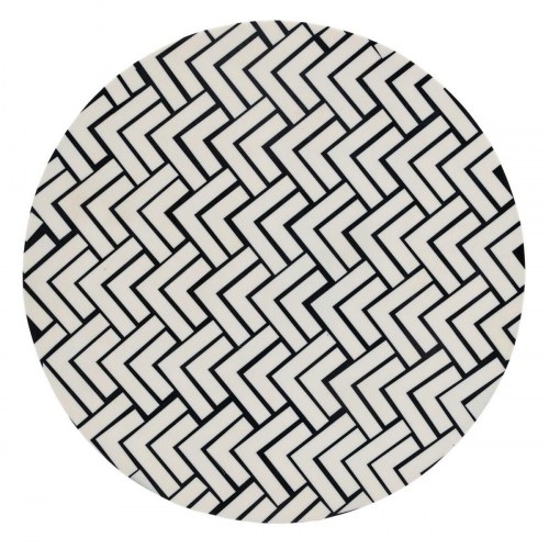 Sofabord Hvid Sort 38 x 38 x 50 cm