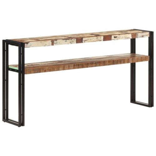 Konsolbord 150x30x75 cm massivt genbrugstræ