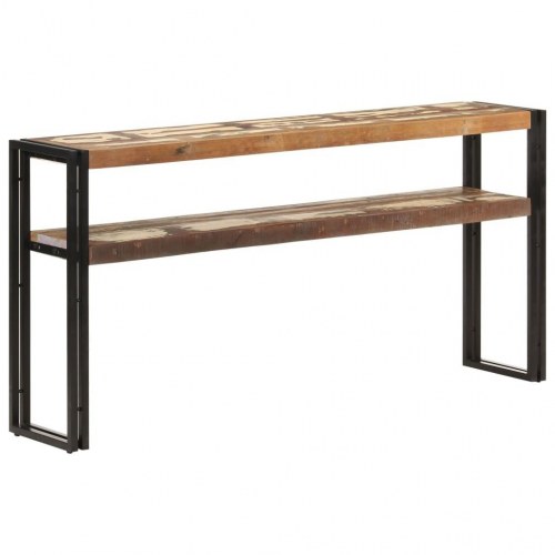 Konsolbord 150x30x75 cm massivt genbrugstræ