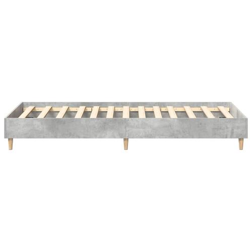 Sengeramme uden madras 100x200 cm konstrueret træ betongrå