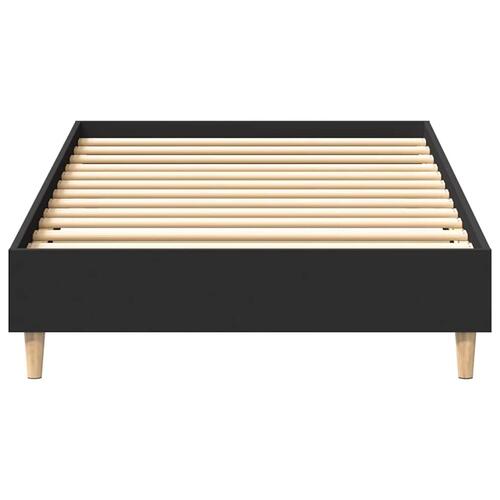 Sengestel uden madras 75x190 cm konstrueret træ sort