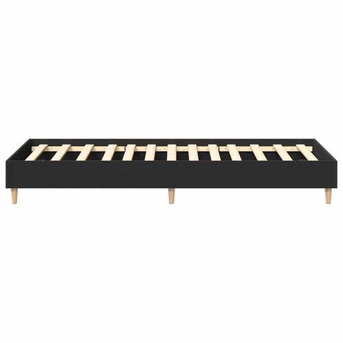 Sengestel uden madras 75x190 cm konstrueret træ sort