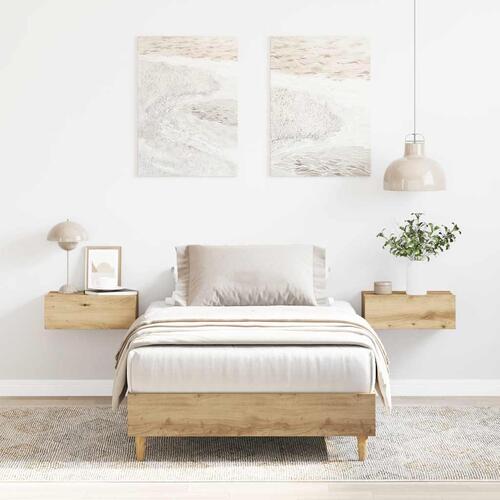 Sengestel uden madras 90x200 cm konstrueret træ kunsteg