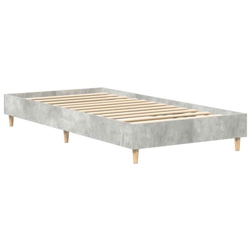 Sengestel uden madras 75x190 cm konstrueret træ betongrå