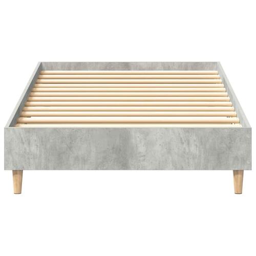 Sengestel uden madras 75x190 cm konstrueret træ betongrå