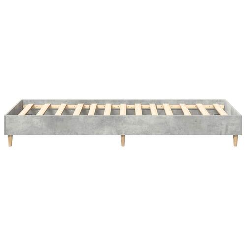 Sengestel uden madras 75x190 cm konstrueret træ betongrå