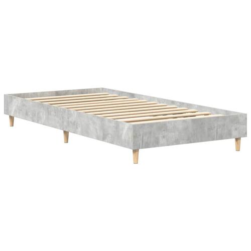 Sengestel uden madras 75x190 cm konstrueret træ betongrå
