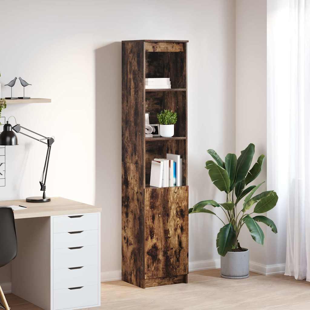 Højskab 37,5X35X180 Cm Konstrueret Træ - 37.5 cm / Røget eg