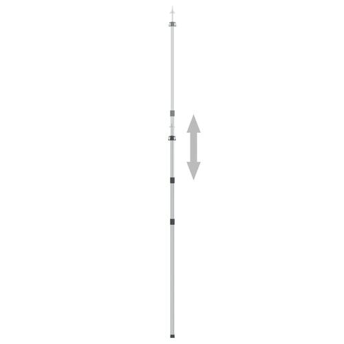 Teleskopstænger til presenning 2 stk. 102-60 cm aluminium