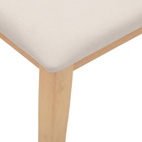 Bænk 90 cm massivt gummitræ