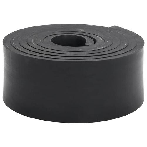 Gummikant til sneplov Sort 250x8x1 cm