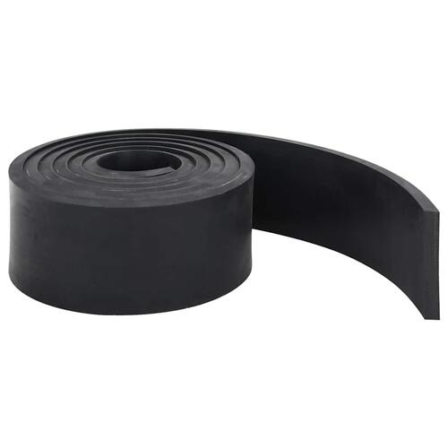 Gummikant til sneplov Sort 250x8x1 cm