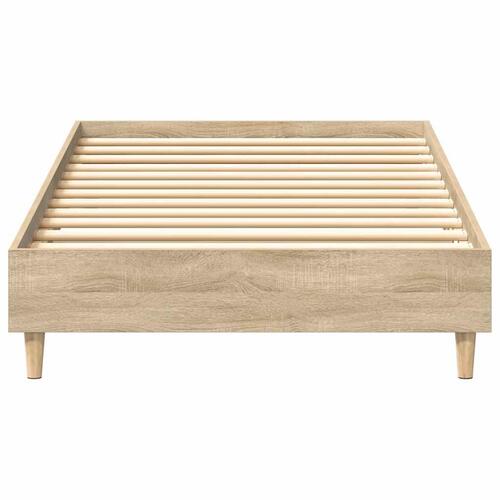 Sengestel uden madras 75x190 cm konstrueret træ sonoma-eg