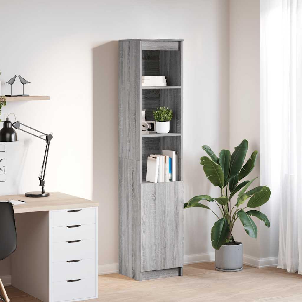 Højskab 37,5X35X180 Cm Konstrueret Træ - 37.5 cm / Grå sonoma-eg