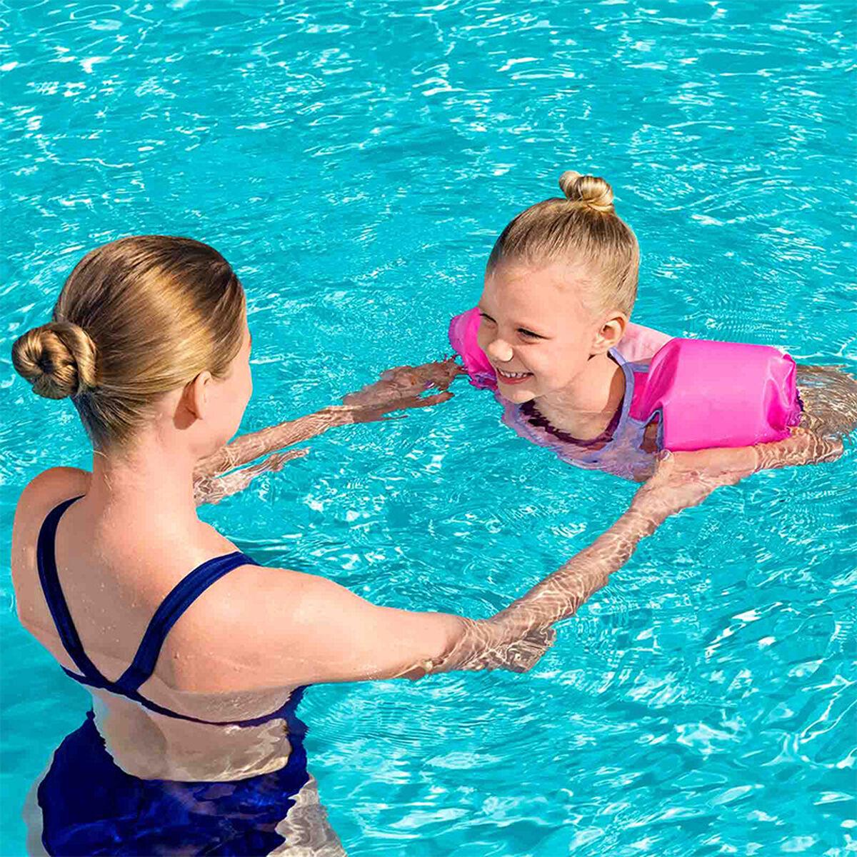 Bestway redningsvest 9101A/23 - Pink, M/L (19-30 kg)