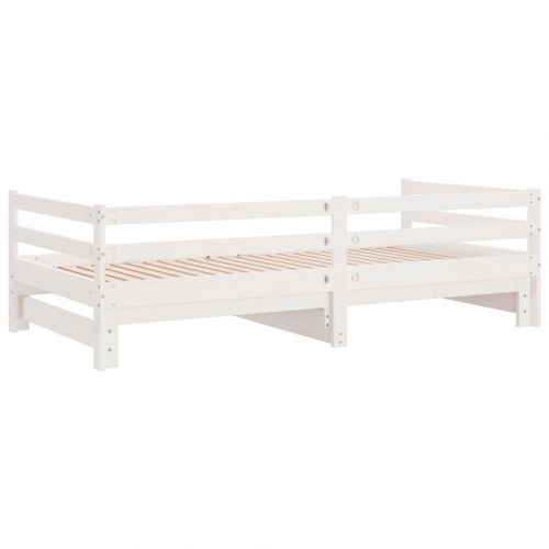 Udtræksseng 80x200 cm uden madras - hvid