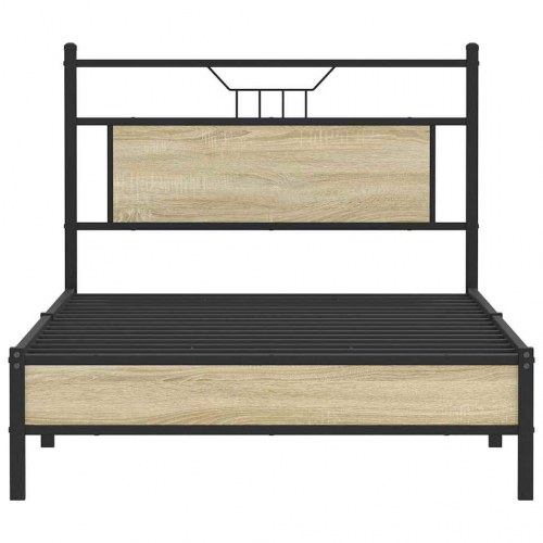 Sengeramme med sengegavl 107 x 203 cm - sonoma-eg