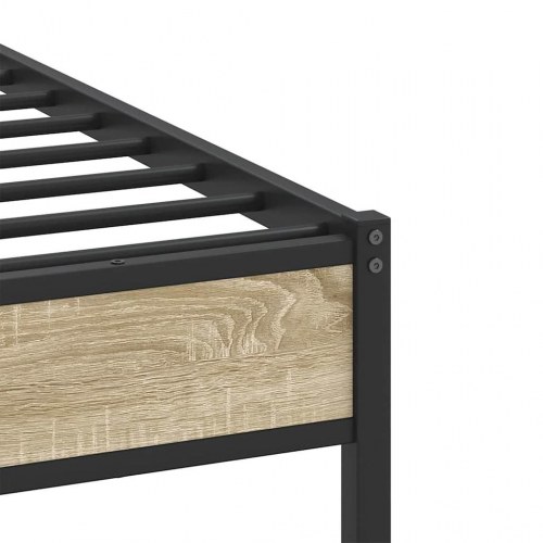 Sengeramme med sengegavl 107 x 203 cm - sonoma-eg