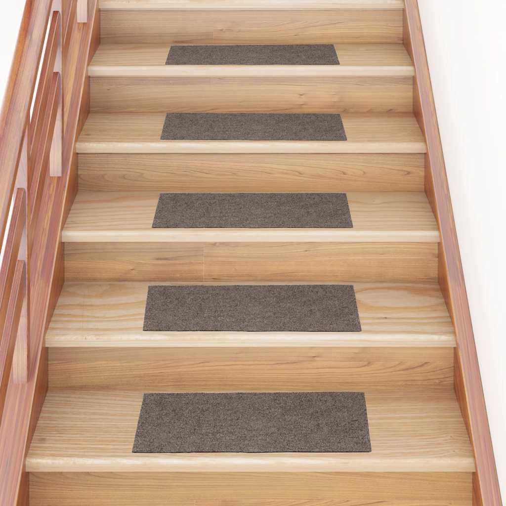 Trappemåtter selvklæbende 30 stk. 60x25 cm beige rektangulære