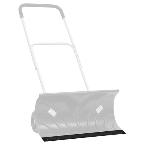 Gummikant til sneplov 100x15x1 cm sort