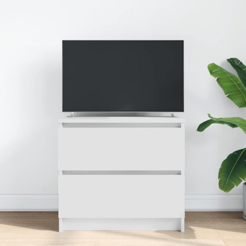 TV-bord med 2 skuffer - hvid, 60 x 35 x 54 cm