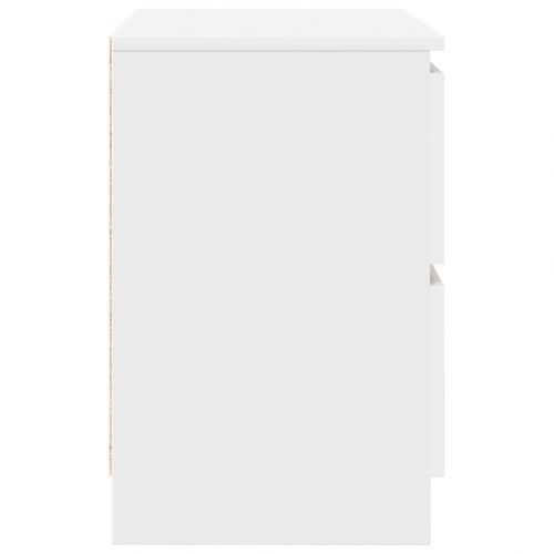TV-bord med 2 skuffer - hvid, 60 x 35 x 54 cm