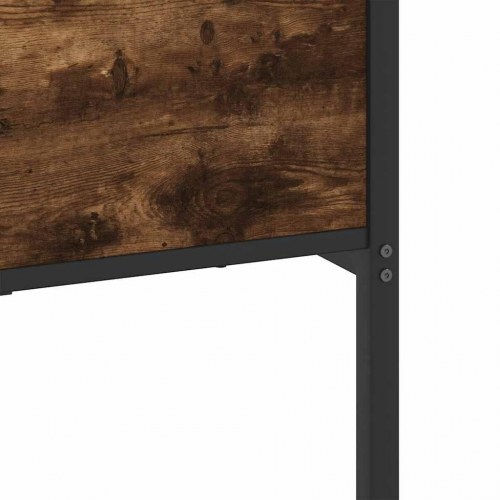 Sengeramme uden madras 200 x 200 cm - røget egetræ