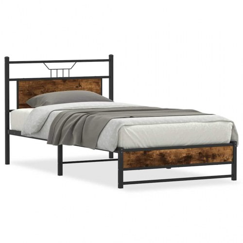 Sengeramme uden madras 107 x 203 cm - røget eg