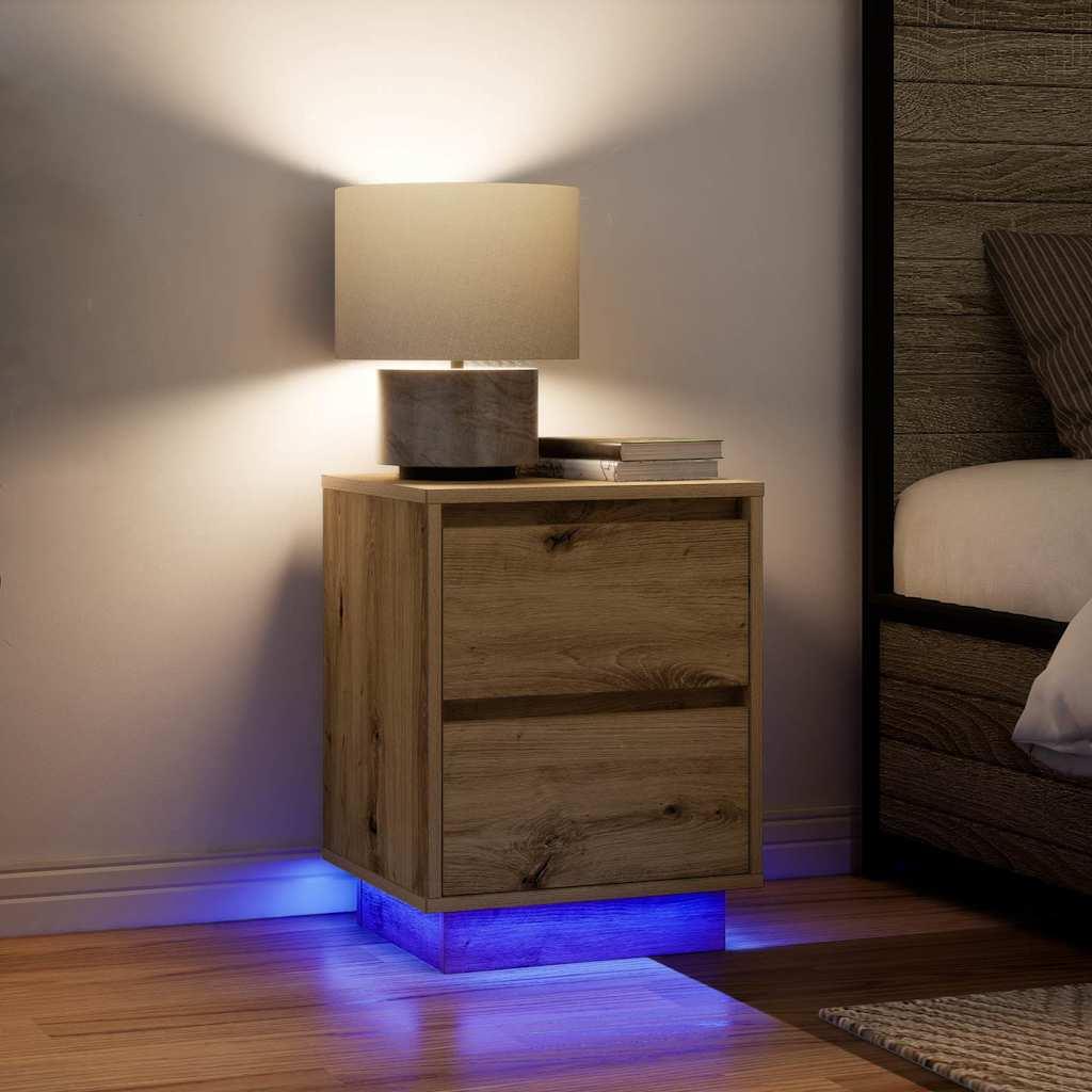 Sengeskab Med Led-Lys 38X34X - 2 / artisan eg / 50 cm