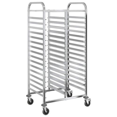 Bakkevogn med 32 GN beholdere 75x55x162,5 cm rustfrit stål
