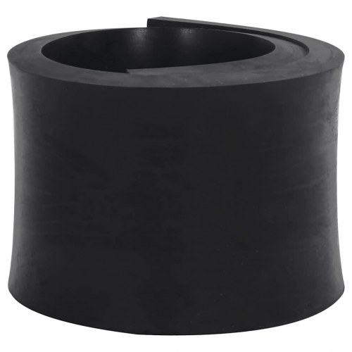 Gummikant til sneplov 80x15x2 cm sort