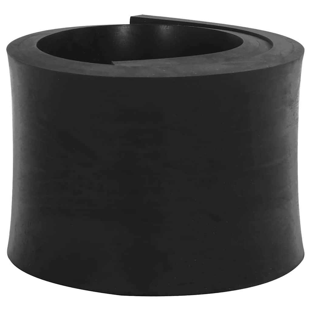 Gummikant til sneplov 80x15x2 cm sort