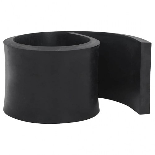 Gummikant til sneplov 80x15x2 cm sort