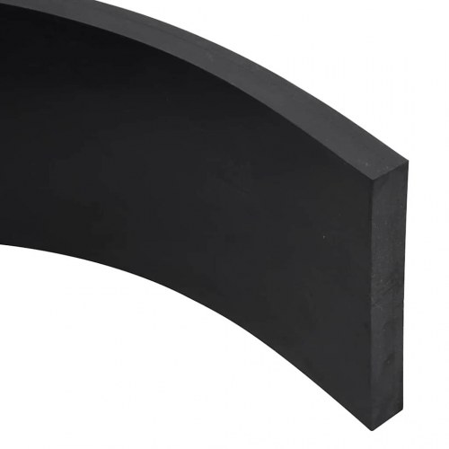 Gummikant til sneplov 80x15x2 cm sort