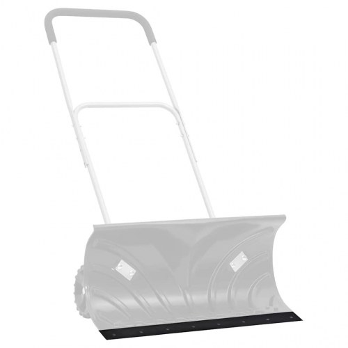 Gummikant til sneplov 80x15x2 cm sort