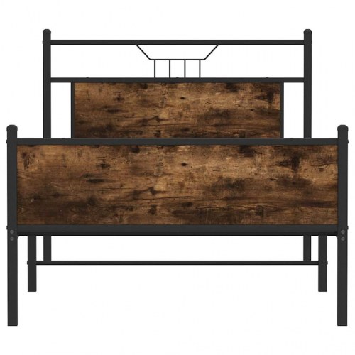 Sengeramme uden madras 107 x 203 cm - røget eg
