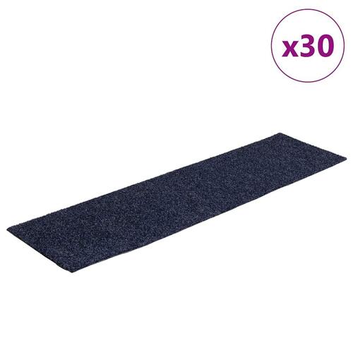 Trappemåtter selvklæbende 30 stk 76x20 cm rektangulær grå blå