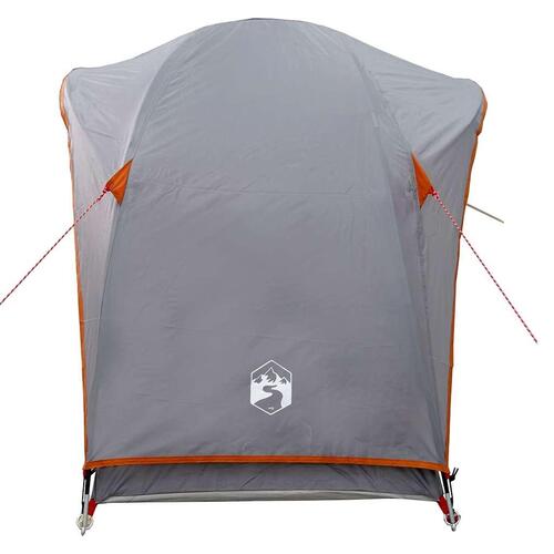 1-personers campingtelt vandafvisende grå og orange
