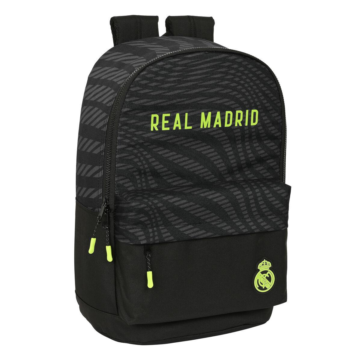 Skoletaske Real Madrid C.F. Sort (31 x 47 x 15 cm)