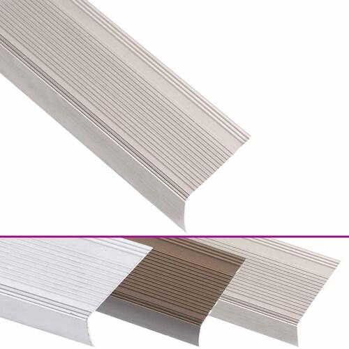 Trappelister 5 stk. L-facon 90 cm aluminium champagnefarvet