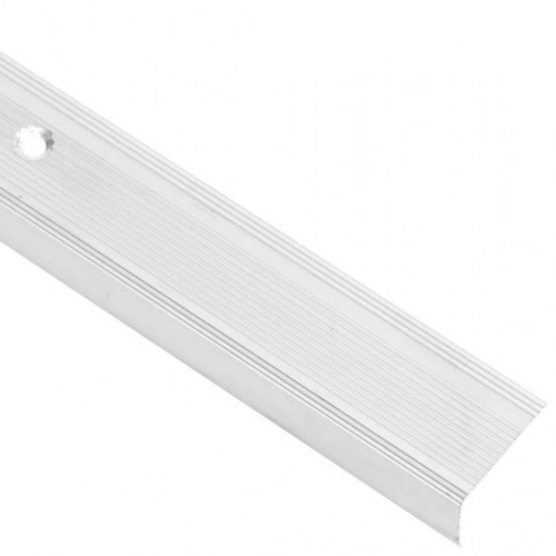 Trappelister L-facon 100 cm i aluminium - 5 stk., sølvfarvet