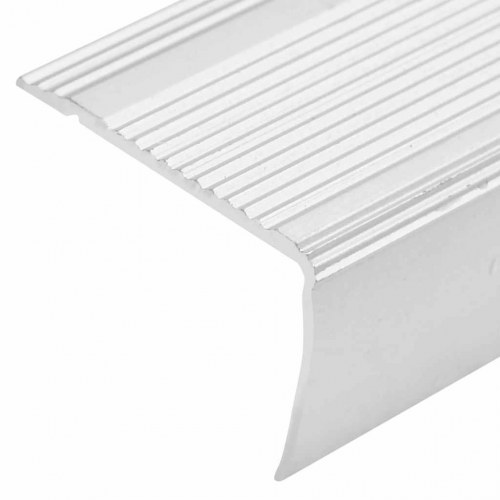 Trappelister L-facon 100 cm i aluminium - 5 stk., sølvfarvet