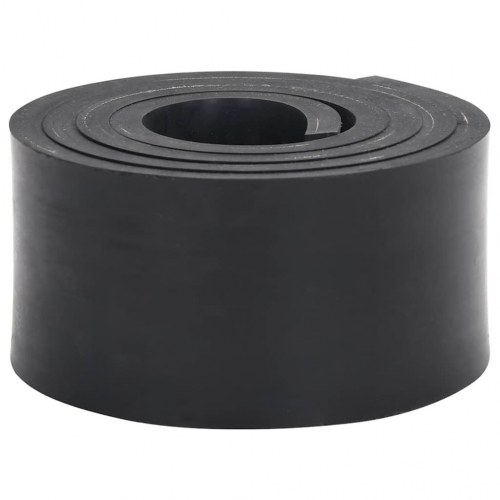 Gummikant til sneplov - sort 200 x 8 x 1 cm
