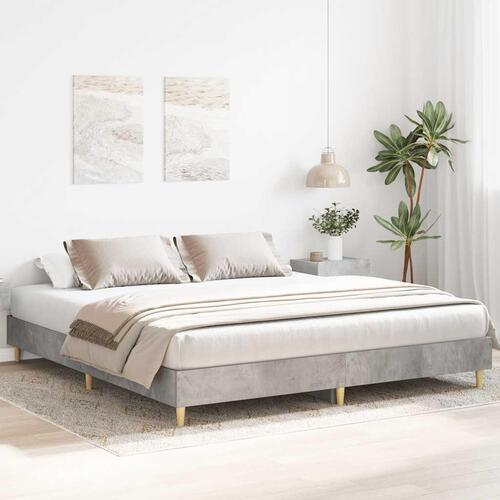 Sengestel uden madras 160x200 cm konstrueret træ betongrå
