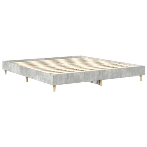 Sengestel uden madras 160x200 cm konstrueret træ betongrå